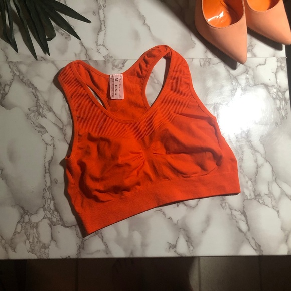 Other - Orange Summertime Wireless Bra